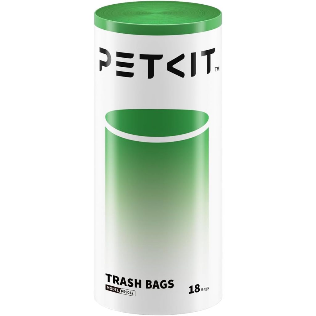 PETKIT Replacement Trash Bag Waste Bag for PuraMax 2/PUROBOT Max Pro Automatic Cat Litter Box-1 Roll(18 count)