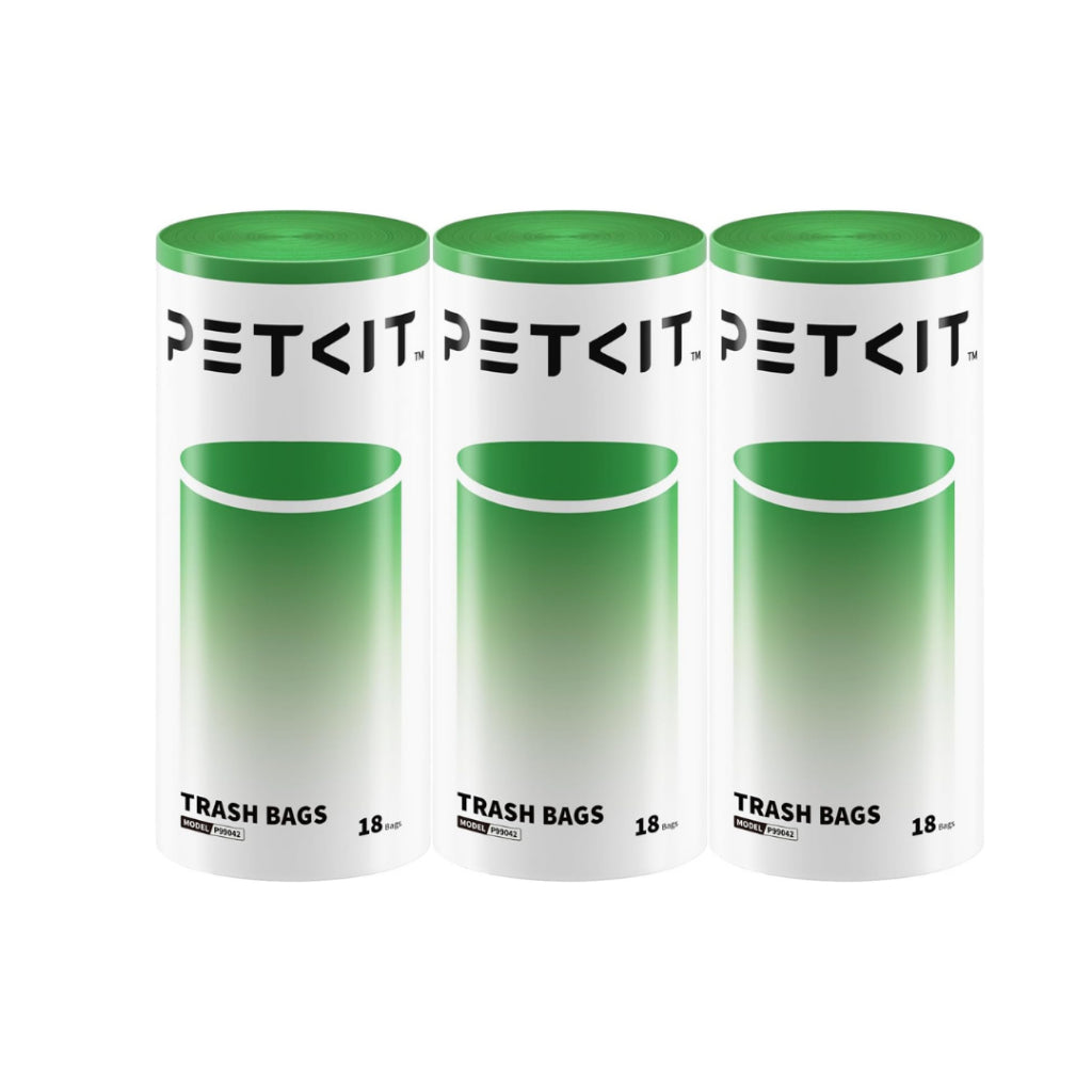 PETKIT Replacement Trash Bag Waste Bag for PuraMax 2/PUROBOT Max Pro Automatic Cat Litter Box-1 Roll(18 count)