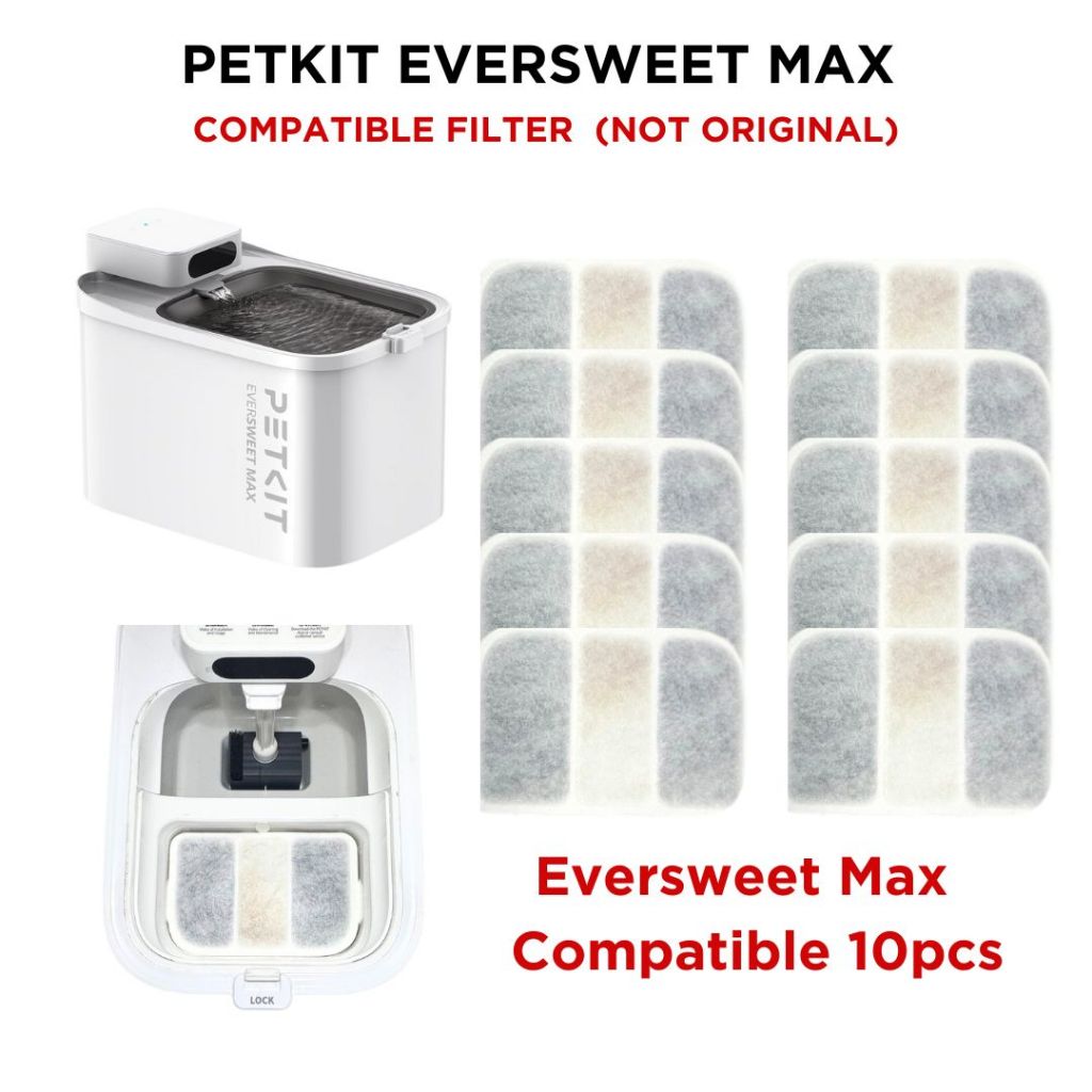 ePetz PETKIT Water Fountain Original Filter For Eversweet Max (5 PCS)