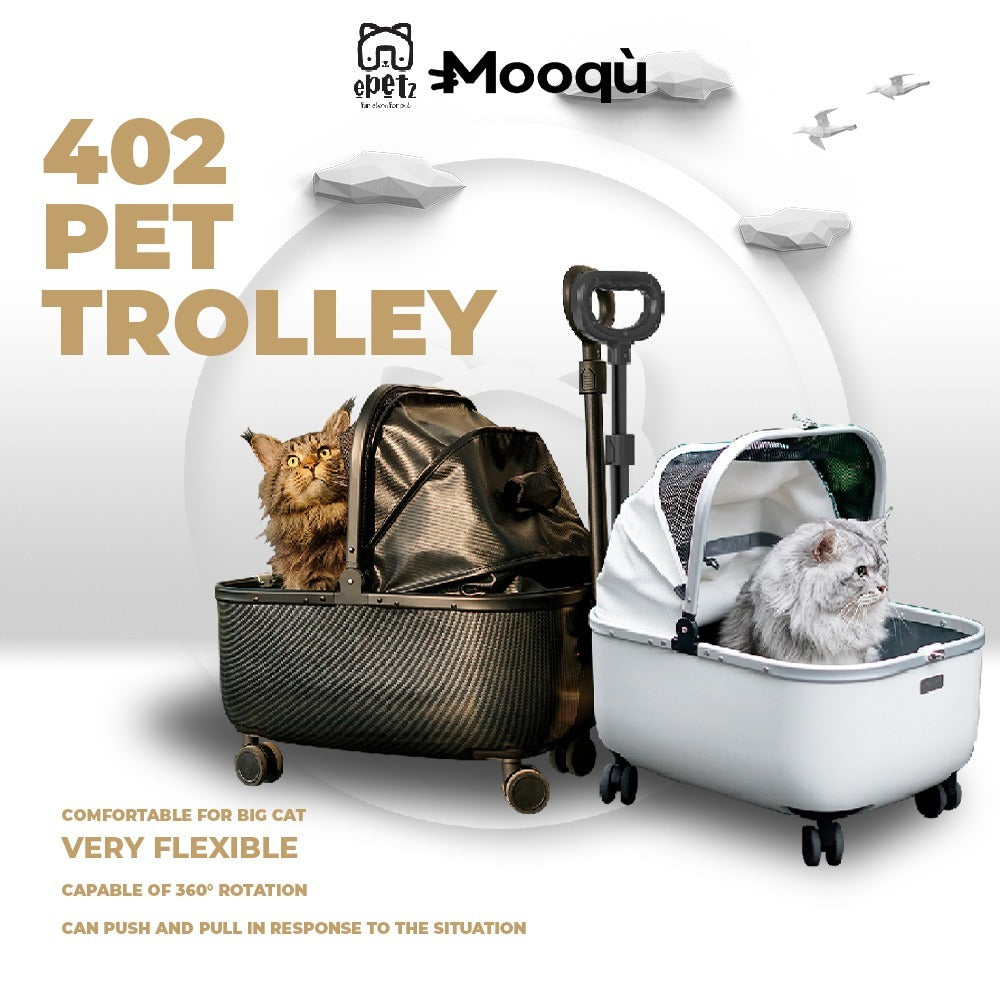 Pet Trolley Carrier - Large Capacity
