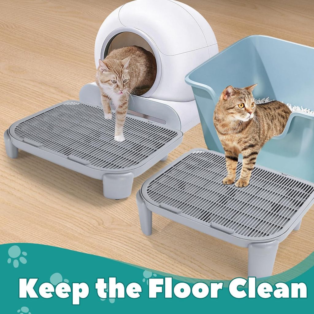 ePetz Multipurpose cat Ramp for Litter Box Elevated Cat Litter Ramp for Cat