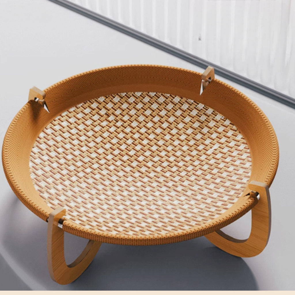 Epetz Rattan Washable Cat Sofa Basket