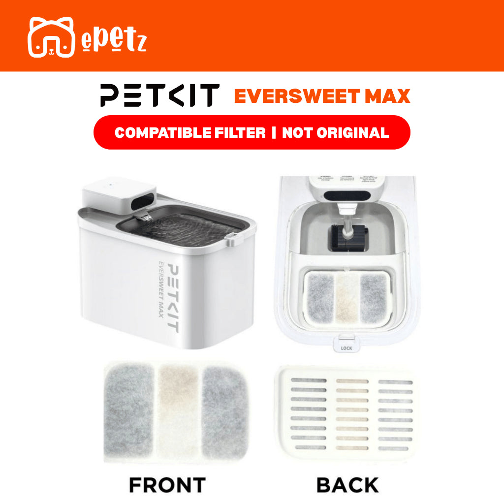 ePetz PETKIT Water Fountain Original Filter For Eversweet Max (5 PCS)