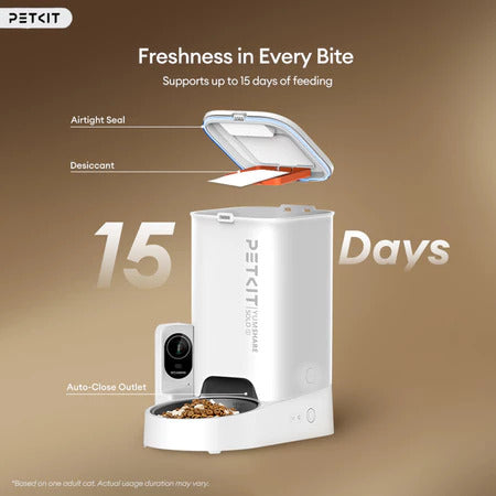ePetz PETKIT Yumshare Solo 2 Automatic Pet Feeder w/ Camera | Bekas Makanan Haiwan Automatik