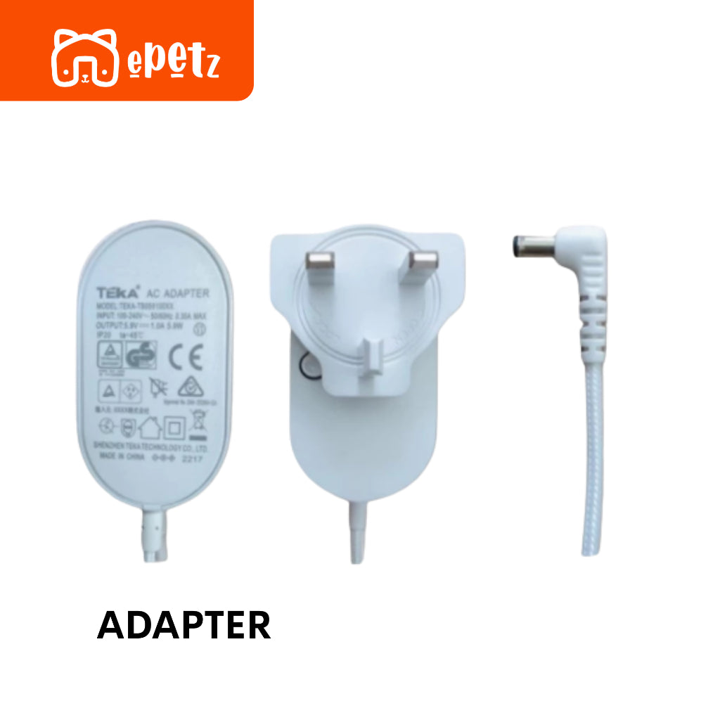 PETKIT Solo Element Gemini Feeder Original 3-Pin Adapter | Adaptor Asal Bekas Makanan Kucing PETKIT