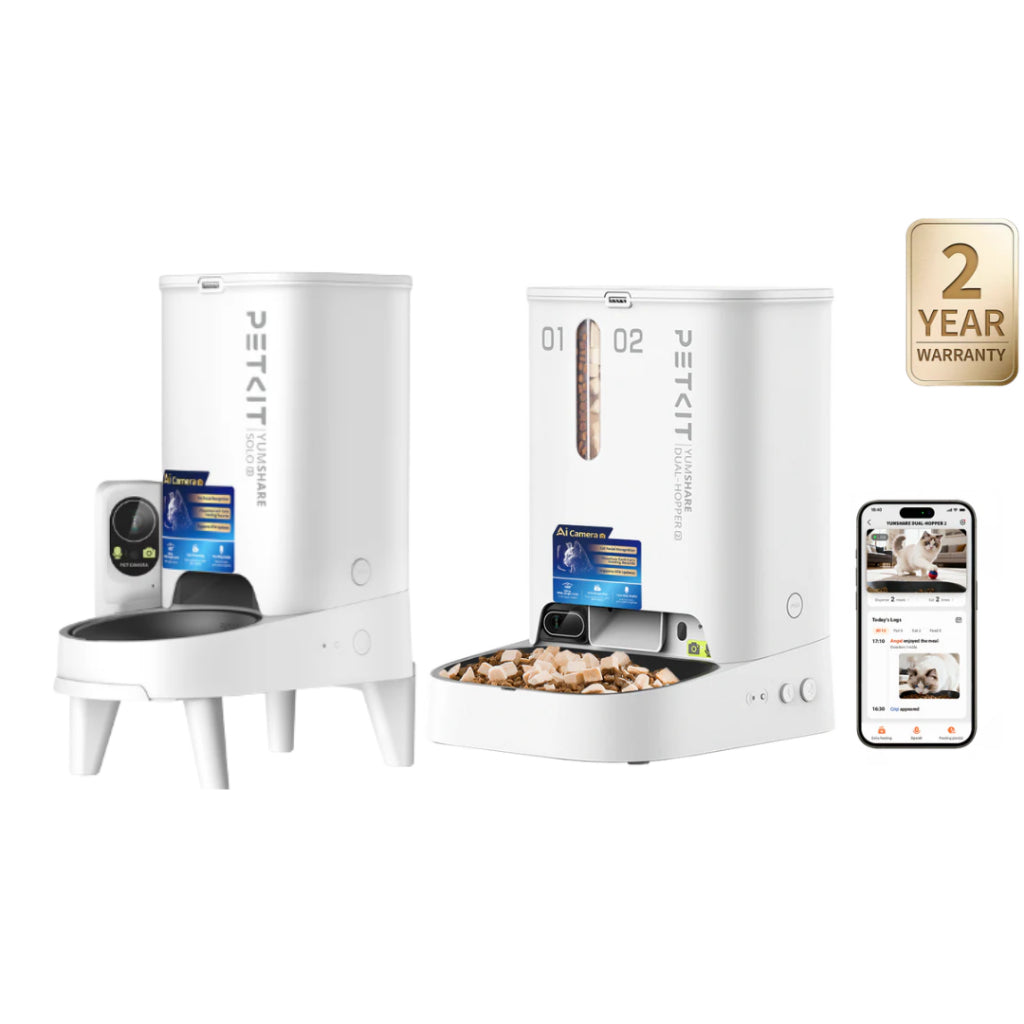 ePetz PETKIT Yumshare Solo 2 Automatic Pet Feeder w/ Camera | Bekas Makanan Haiwan Automatik