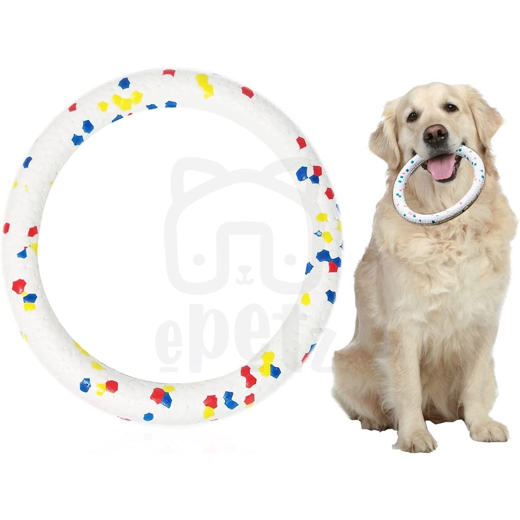 Dog Bite Ring Toys for Aggressive Chewers,Durable Bouncy Dog Bite Ring,Lightweight & Floating,Fetch Toys