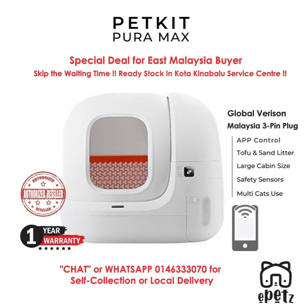 EAST MALAYSIA ONLY PETKIT PURA MAX Bekas Tandas Kucing Automatik Automatic cat Litter Box