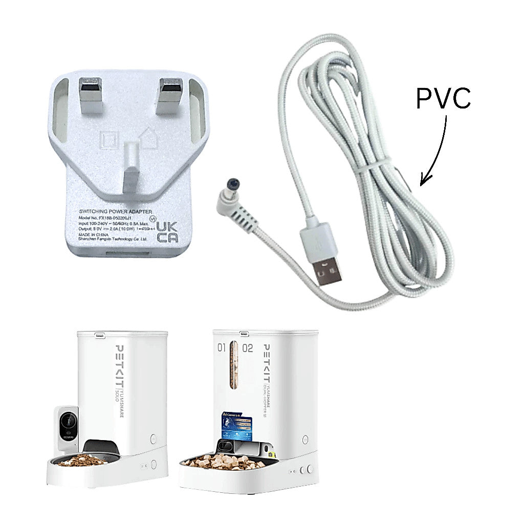 PETKIT Solo Element Gemini Feeder Original 3-Pin Adapter | Adaptor Asal Bekas Makanan Kucing PETKIT